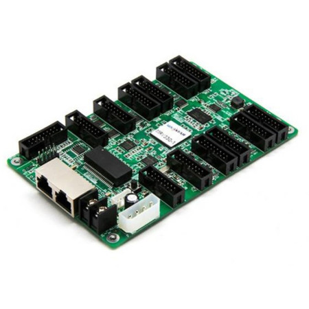 LED ekrano priimančioji sinchroninio valdymo plokštė 12xHUT75