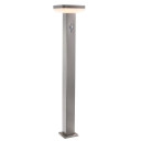 LED saulės vejos lempa, 4.4W, šlifuotas aliuminis, PIR jutiklis, šilta balta šviesa