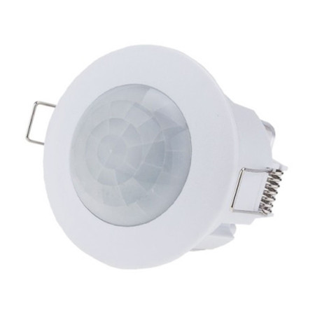 PIR daviklis, 6m, 360°, įleidžiamas, baltas