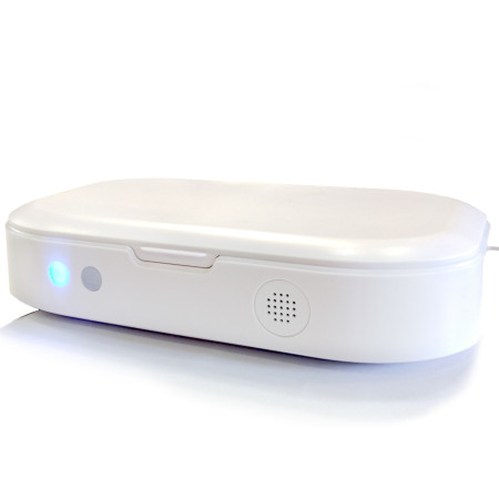 Nešiojamas daugiafunkcis dėklas, UV-C, baltas