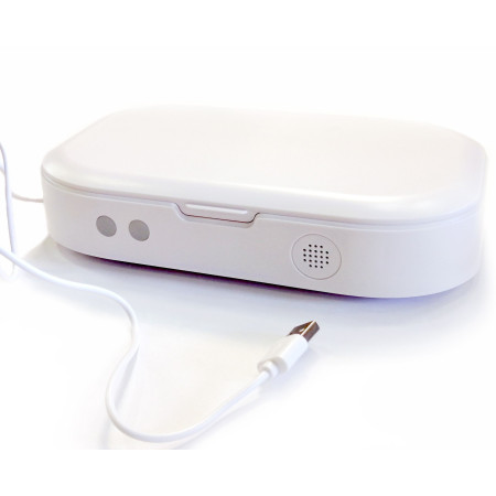 Nešiojamas daugiafunkcis dėklas, UV-C, baltas