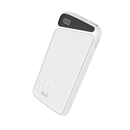 Power bank, 10Ah, 3.7V, Micro/Type-C jungtys, Max išėjimo galia 22.5W, baltas