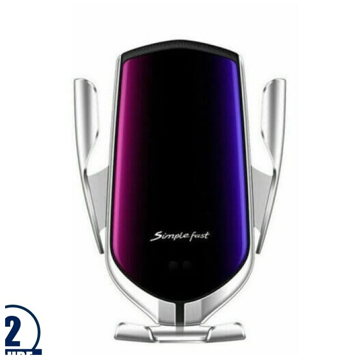 Automobilinis bevielis įkroviklis, 10W, sidabrinis