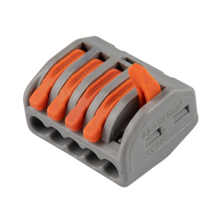 Užspaudžiamas laido sujungimas, 5 gyslos