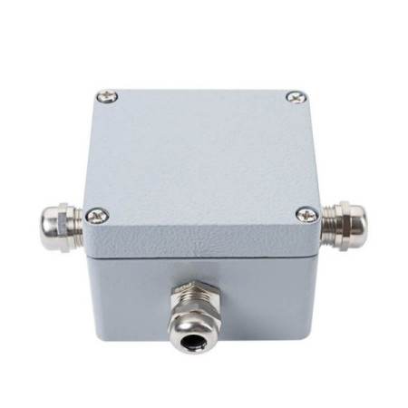 Vandeniui atspari jungčių dėžutė, aliumininė, IP58, 4 terminalai, jungtys įstrižai