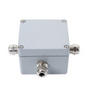 Vandeniui atspari jungčių dėžutė, aliumininė, IP58, 4 terminalai, jungtys įstrižai