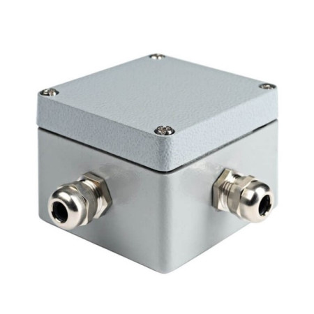 Vandeniui atspari jungčių dėžutė, aliumininė, IP58, 4 terminalai, jungtys įstrižai