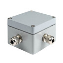 Vandeniui atspari jungčių dėžutė, aliumininė, IP58, 4 terminalai, jungtys įstrižai