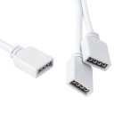 Perėjimas, 1 mamytė, 30cm laidas į 2 mamytės, 4P, AWG24