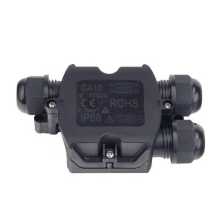 Vandeniui atspari jungčių dėžutė, plastikinė, IP58, 3 terminalai