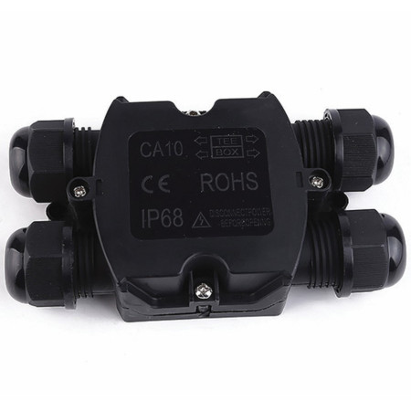 Vandeniui atspari jungčių dėžutė, plastikinė, IP58, 4 terminalai