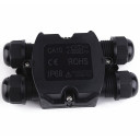 Vandeniui atspari jungčių dėžutė, plastikinė, IP58, 4 terminalai