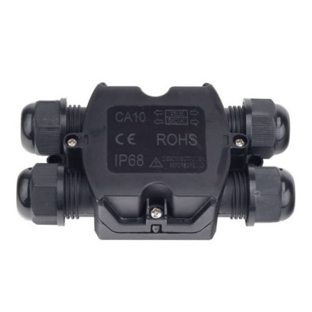 Vandeniui atspari jungčių dėžutė, plastikinė, IP58, 4 terminalai