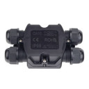 Vandeniui atspari jungčių dėžutė, plastikinė, IP58, 4 terminalai