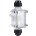 Jungčių dėžutė, polikarbonato, IP58, 2 terminalai