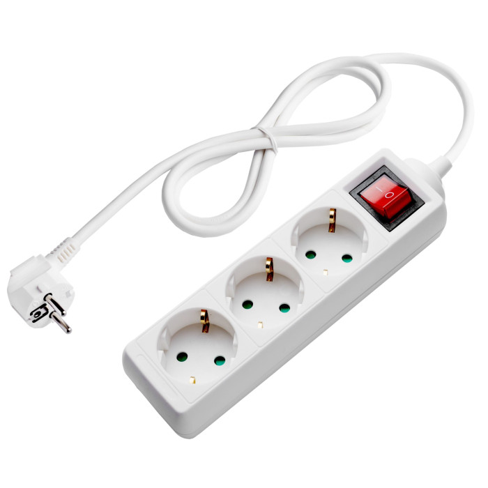 Ilgintuvas, 1.5m, 3 lizdai, su jungtuku