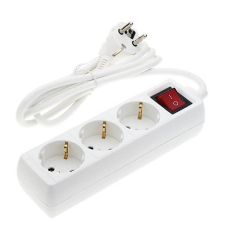 Ilgintuvas, 1.5m, 3 lizdai, su jungtuku