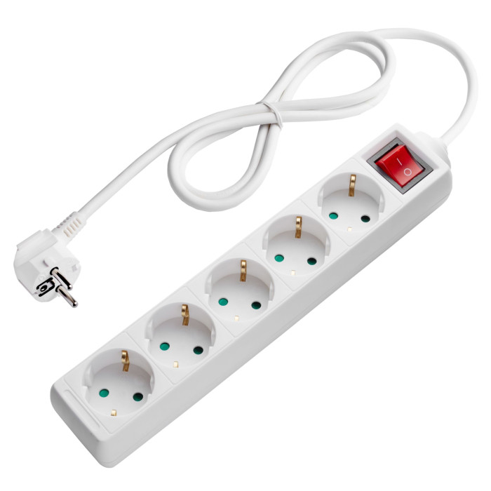 Ilgintuvas, 3m, 5 lizdai, su jungtuku