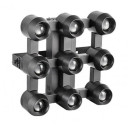 LED spindulių prožektorius, 9x40W