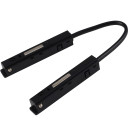 Lankstomas maitinimo sujungimas, 11.7cm laidas, juodas