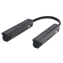 Lankstomas maitinimo sujungimas, 11.7cm laidas, juodas