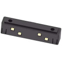 Tiesus maitinimo sujungimas, monolitinis, juodas