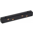 Tiesus maitinimo sujungimas, monolitinis, juodas