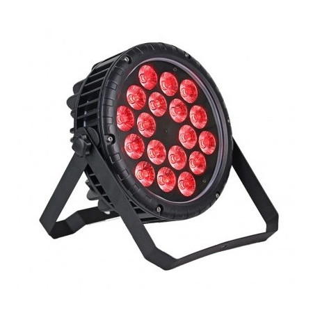 LED PAR prožektorius, 18x10W, 180W, RGBW, plokščias, vandeniui atsparus, 4in1