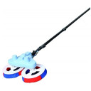 Dviejų galvų elektrinis šepetys, 5.5m, stiklo pluošto kotas, AC220 arba AC110, DC24