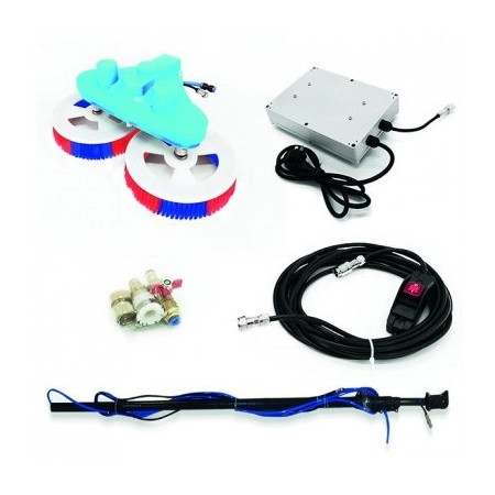 Dviejų galvų elektrinis šepetys, 5.5m, stiklo pluošto kotas, AC220 arba AC110, DC24