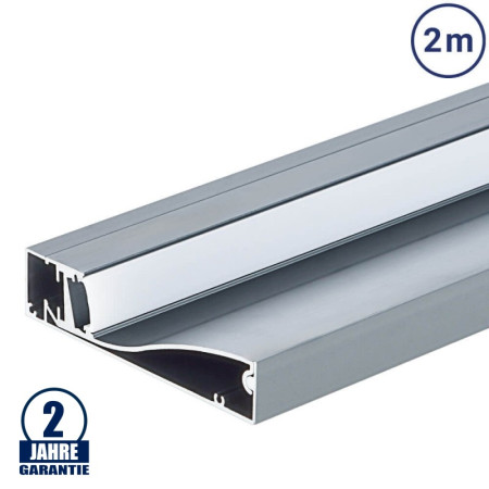 Profilis LED juostai, paviršinis, prie grindų, spalvotas metalo oksidas