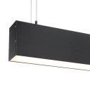 Profilis LED juostai, paviršinis, prie grindų, juodas, baltas dangtelis