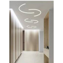 Profilis LED juostai, priglaistomas, baltas, baltas dangtelis, lenkiamas