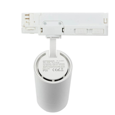 LED bėginis šviestuvas, 3F, 20W/25W/30W, 90Lm/W, baltas, CCT spalvos