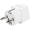 Kelioninis AC kištuko adapteris, UK į EU