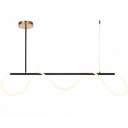 LED lubų šviestuvas, 36W, juodas, šilta balta šviesa