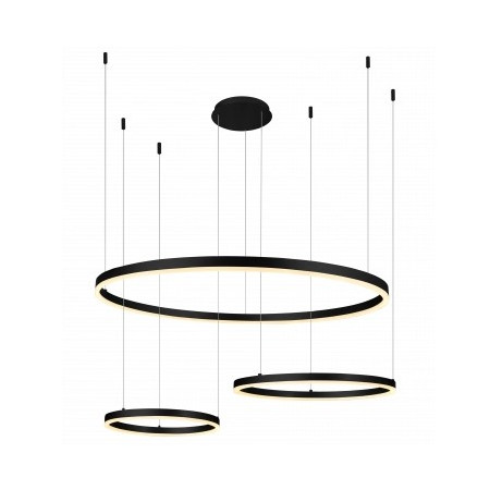 LED pakabinamas šviestuvas, 70W, juodas, šilta balta šviesa