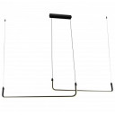 LED pakabinamas šviestuvas, 25W, juodas smėlis, šilta balta šviesa