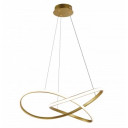 LED pakabinamas šviestuvas, 30W, satino aukso, šilta balta šviesa