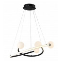 LED pakabinamas šviestuvas, 36W, juodas smėlis, šilta balta šviesa