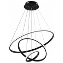 LED pakabinamas šviestuvas, 78W, juodas, dimeriuojamas, nuotolinis valdymas, CCT