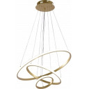 LED pakabinamas šviestuvas, 78W, šlifuotas auksas, dimeriuojamas, nuotolinis valdymas, CCT