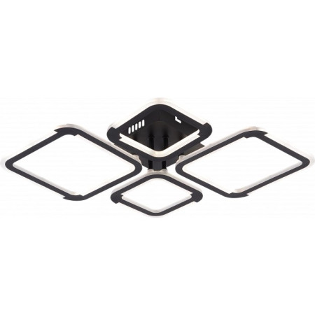 LED lubų šviestuvas, 50W, juodas, dimeriuojamas, nuotolinis valdymas, CCT