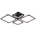 LED lubų šviestuvas, 50W, juodas, dimeriuojamas, nuotolinis valdymas, CCT