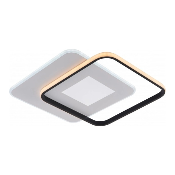 LED lubų šviestuvas, 60W, baltas/juodas, dimeriuojamas, nuotolinis valdymas, CCT