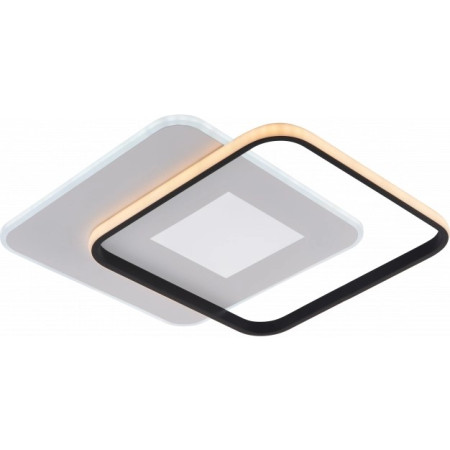 LED lubų šviestuvas, 60W, baltas/juodas, dimeriuojamas, nuotolinis valdymas, CCT