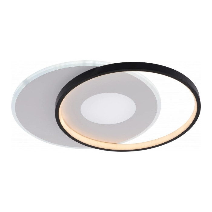 LED lubų šviestuvas, 54W, baltas/juodas, dimeriuojamas, nuotolinis valdymas, CCT