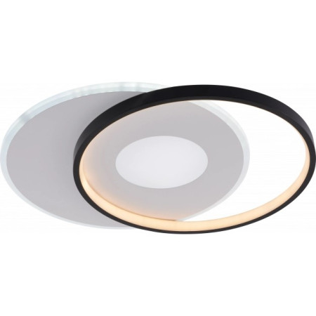 LED lubų šviestuvas, 54W, baltas/juodas, dimeriuojamas, nuotolinis valdymas, CCT