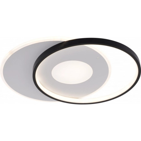 LED lubų šviestuvas, 54W, baltas/juodas, dimeriuojamas, nuotolinis valdymas, CCT