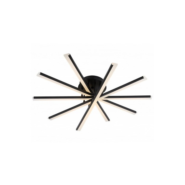 LED lubų šviestuvas, 50W, juodas, šilta balta šviesa